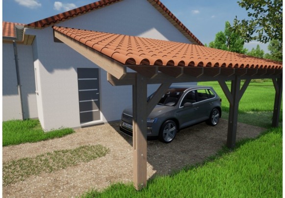 Carport - Modèle adossé