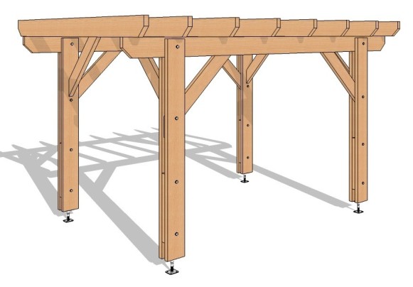 Pergola plate - Sur mesure