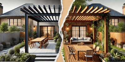 Pourquoi choisir une pergola en bois plutôt qu’en aluminium ou en fer ?